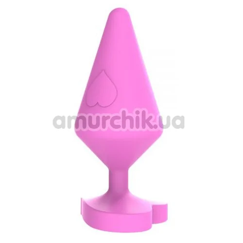 Анальна пробка MisSweet Luv Heart Plug Large, рожева