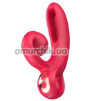 Вібратор Sweet Play Tongue-Flipping Vibrator А4, червоний - Фото №1