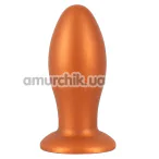 Анальна пробка Anos Giant Soft Butt Plug, помаранчева - Фото №1