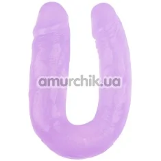Двухконечний фалоімітатор Hi-Rubber Born To Create Pleasure 14 Inch, фіолетовий - Фото №1