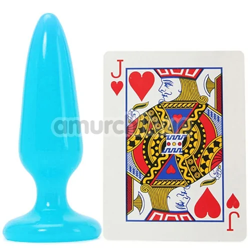 Анальная пробка Firefly Pleasure Plug Small, голубая