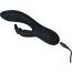 Вібратор з пульсацією Virgite Vibes Rabbit And Vibrator With Tapping V9, чорний - Фото №4