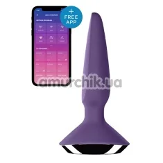Анальная пробка с вибрацией Satisfyer Plug-ilicious 1, фиолетовая - Фото №1