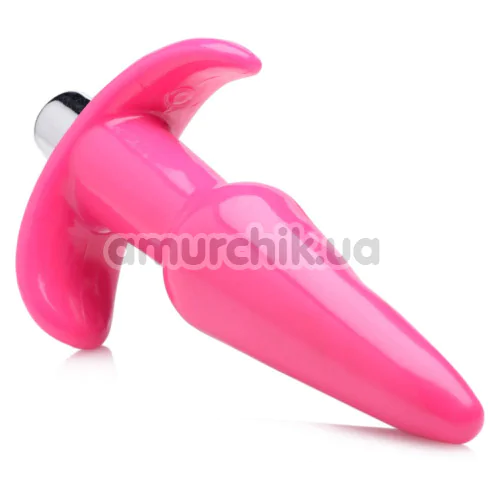 Анальна пробка з вібрацією Frisky Smooth Anal Plug, рожева