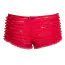 Трусики-шортики Leg Avenue Micromesh Lace Ruffle Tanga Shorts, червоні - Фото №4