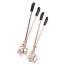 Затискачі для сосків Sex & Mischief Brat Pearl Nipple Clips, золоті - Фото №1