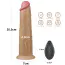 Вибратор с ротацией Dual-Layered Silicone Nature Cock LV410210, телесный - Фото №4