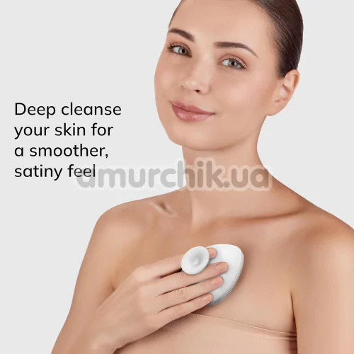 Щетка для тела Geske Body Brush 4 in 1 Suction Mount, белая