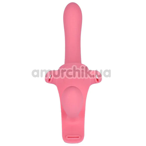Страпон з вібрацією Party Color Toys Twiny, рожевий