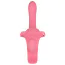 Страпон з вібрацією Party Color Toys Twiny, рожевий - Фото №4