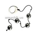 Анальная цепочка Alchemy Metallics Solid Seamless Metal Balls, серебряная - Фото №1
