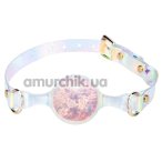 Кляп Univibe Crystal Gag L, розовый - Фото №1