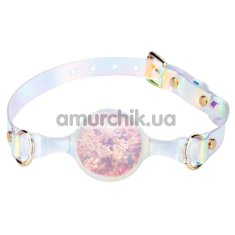 Кляп Univibe Crystal Gag L, рожевий - Фото №1