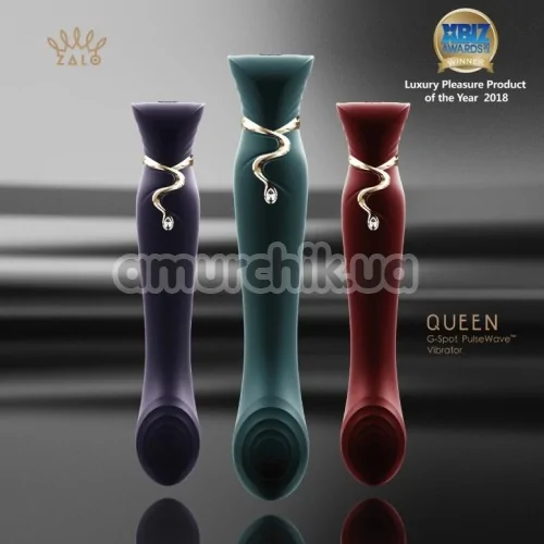Вибратор с подогревом Zalo Queen, зеленый