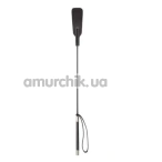 Стек DS Fetish Classic Riding Crop With Metal Tips Short, чорний - Фото №1