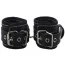Фіксатори для рук Handcuffs Woven Belt Edge Sealing With Chain, чорні