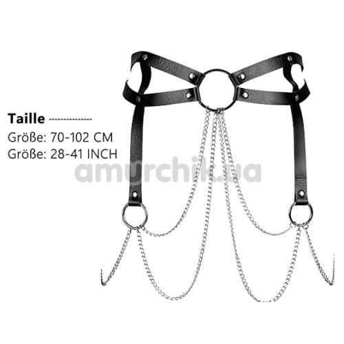 Пояс Star Night Belt With Chains, черный