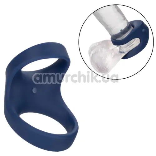 Виброкольцо для члена Viceroy Rechargeable Max Dual Ring, синее