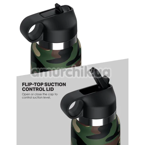 Мастурбатор PDX Plus Fap Flask Happy Camper, камуфляжный