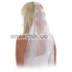 Фата з пенісами Bachelorette Party Favors Pecker Veil, біла - Фото №1