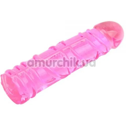 Фалоімітатор Hi Basic Vivid Jelly Dildo, рожевий