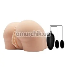 Искусственная вагина и анус с вибрацией Crazy Bull Vagina And Anal 009190Z, телесная - Фото №1