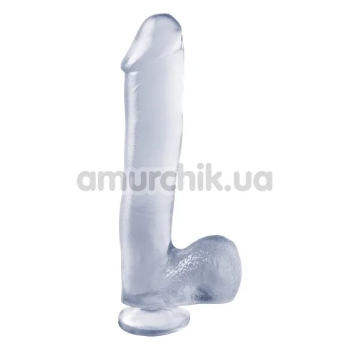 Фаллоимитатор Basix Rubber Works 10 Dong With Suction Cup, прозрачный - Фото №1