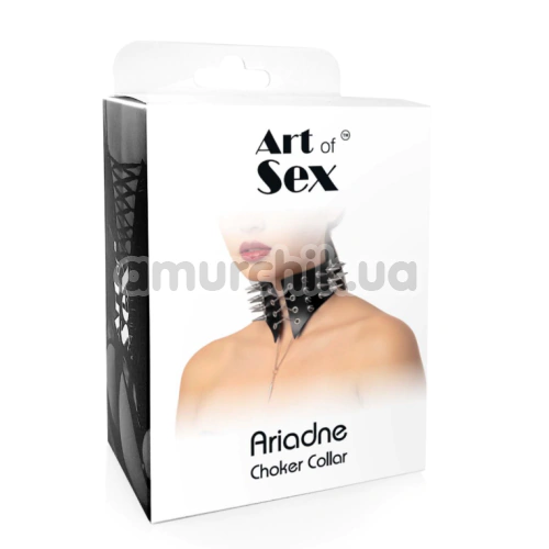 Чокер Art of Sex Ariadne Leather, чорний
