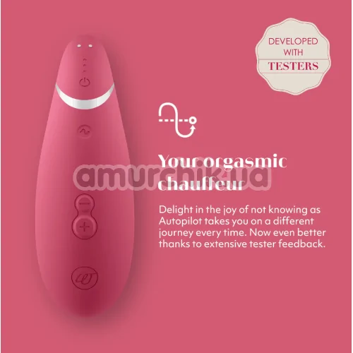 Симулятор орального сексу для жінок Womanizer Premium 2, рожевий