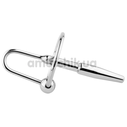 Уретральная вставка Metal Penis Plug No. 05, серебряная