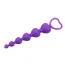 Анальний ланцюжок MisSweet Heart Booty Beads, фіолетовий - Фото №3