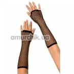 Рукавички Long Fishnet Gloves, чорні - Фото №1