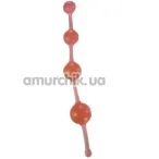 Анальне намисто New Jelly Thai Beads рожеве - Фото №1
