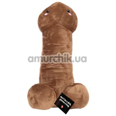 М'яка іграшка Shots S-Line Penis Plushie 100 см, коричнева - Фото №1