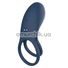 Віброкільце для члена 69 Ecstasy Cuttlefish Cock Ring, синє - Фото №1