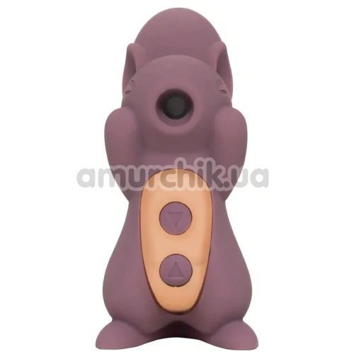 Симулятор орального сексу для жінок з вібрацією Sweet Em Velvet Lure Sneaky Squirrel, фіолетовий