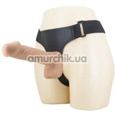 Страпон Pretty Love Harness Briefs Kaspar 9.25 Dildo, телесный - Фото №1