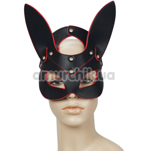Маска лисички Roomfun Fox Mask, черно-красная