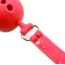 Кляп DS Fetish Mouth Silicone Ball Gag M, красный - Фото №3