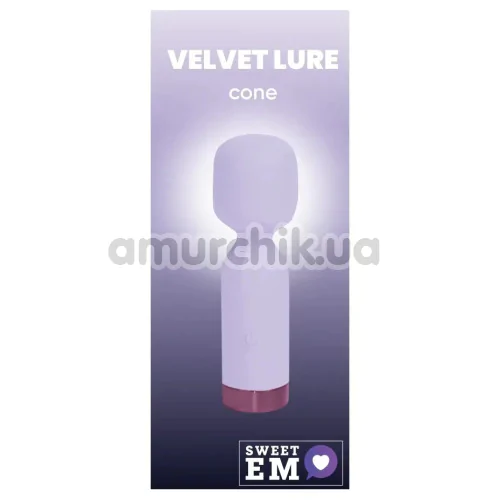 Універсальний вібромасажер Sweet Em Velvet Lure Cone, фіолетовий