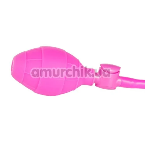 Вакуумна помпа для клітора Mini Silicone Clitoral Pump, рожева