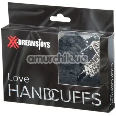 Наручники XXdreamSToys Liebes-Handschellen, чёрные - Фото №1