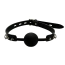 Кляп DS Fetish Mouth Silicone Ball Gag, чорний - Фото №1