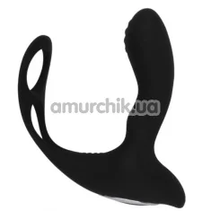 Вибростимулятор простаты с эрекционным кольцом Black Mont Sex Pistol 4.0, черный - Фото №1