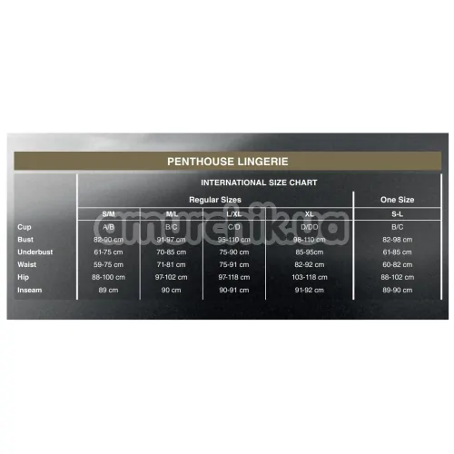 Трусики Penthouse Lingerie Classified, черные