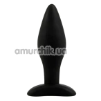 Анальная пробка Alume Silicone Bulb Anal Plug S, черная - Фото №1