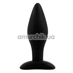 Анальная пробка Alume Silicone Bulb Anal Plug S, черная - Фото №1