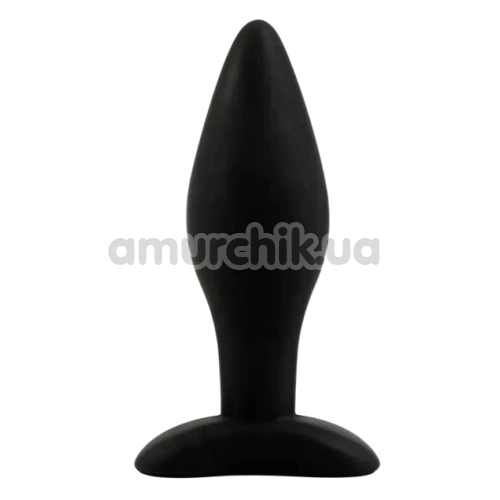 Анальная пробка Alume Silicone Bulb Anal Plug S, черная - Фото №1