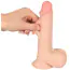Фаллоимитатор Nature Skin Dildo With Movable Skin 19 см, телесный - Фото №7