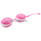 Вагінальні кульки Hi Basic Geisha Lastic Double Balls II, рожеві - Фото №1